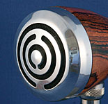BlowsMeAway Productions custom wood bullet microphone - maze grill