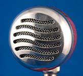BlowsMeAway Productions custom wood bullet microphone - Waves grill